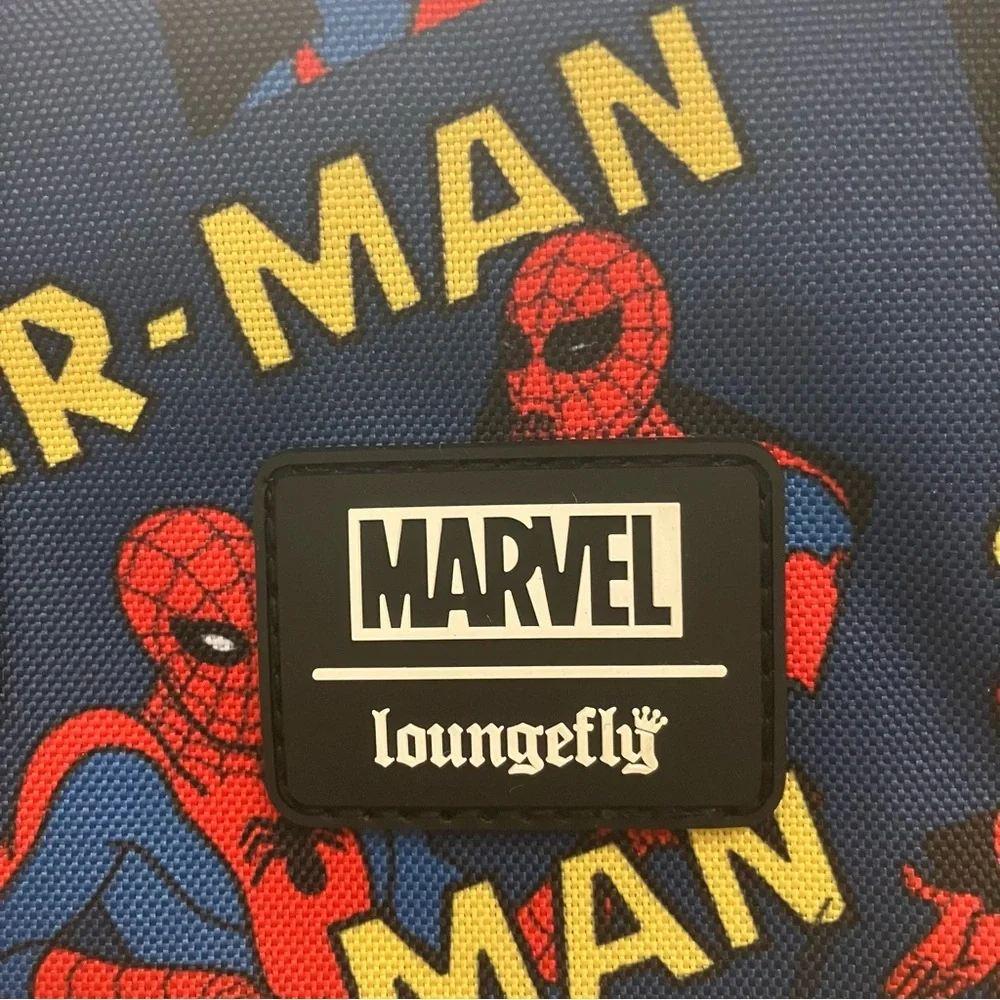 Loungefly Marvel Spider-Man all over Print Nylon Backpack - NEW